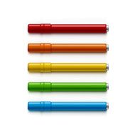 Vector Set of Markers Highlighters Felt Tip Pens N4