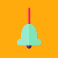 Handle Bell Christmas Flat Icon