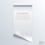 Bent piece of paper notebook