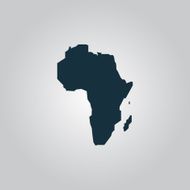 Africa Map - Vector icon isolated N3