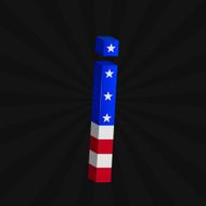 USA flag alphabet N8