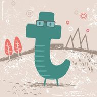 Cute alphabet Letter T