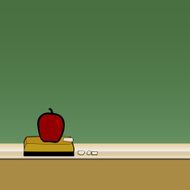 Chalkboard and Apple
