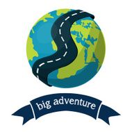 Cartoon globe illustration N2