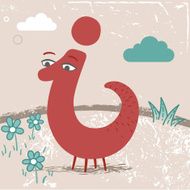 Cute alphabet Letter I