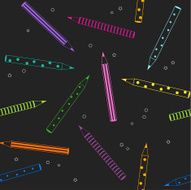 vector color pencil pattern
