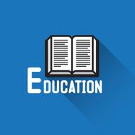 Book icon education concept