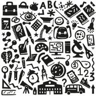 School education - doodles set N6