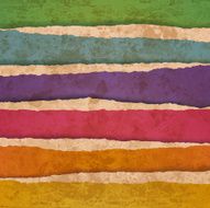 Old torn paper set