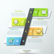 Modern infographic option banner N18