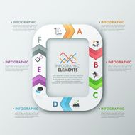 Modern infographics options banner N117