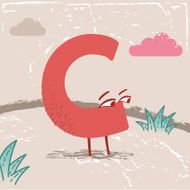 Cute Alphabet Letter C N2