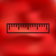ruler icon on blurred background N2