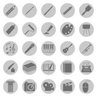 Vector Set of Art Icons N2