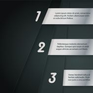 Infographic design with metallic plates