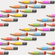 Pencils background seamless