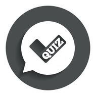 Quiz sign icon Questions and answers game N18