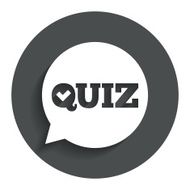 Quiz sign icon Questions and answers game N19