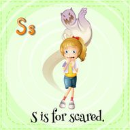 Letter S for scared