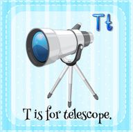 Letter T for telescope