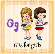 Letter G for girls