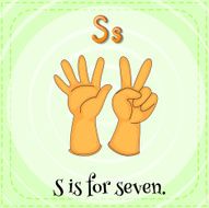 Letter S for seven