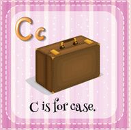 Letter C for case