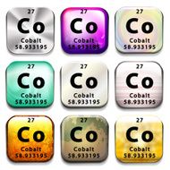 Button showing the element Cobalt