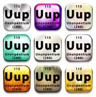 Periodic table button showing Ununpentium