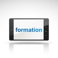 formation word on mobile phone