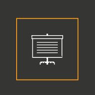 Pixel icon boards for information Vector design