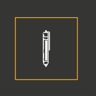 Simple stylish pixel icon handle Vector design
