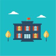 School Building Icon N24