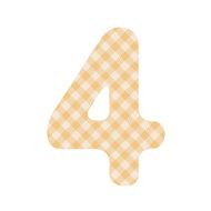 Orange squares pattern number four