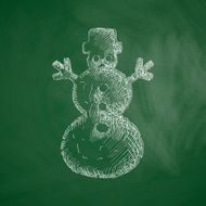christmas snowman icon N3