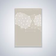 soft geometric background design for book cover