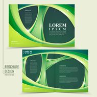 abstract ecology design for half-fold brochure