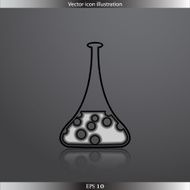 Vector chemical equipment web flat icon