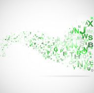 Abstract background with abc letters N2