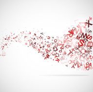 Abstract background with abc letters N4