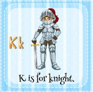 Letter K for knight