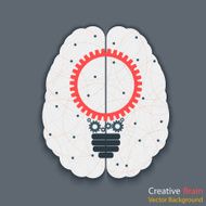 brain with bulb