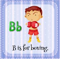 Letter B for boxer