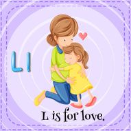 Letter L for love