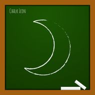 Vector moon icon Eps10