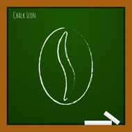 Vector coffee bean icon Eps10