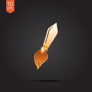 Vector brush icon Eps10 N5