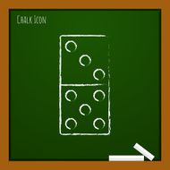 Vector domino icon Eps10