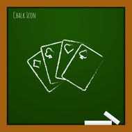 Vector game cards icon Eps10