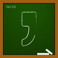 Vector comma icon Eps10